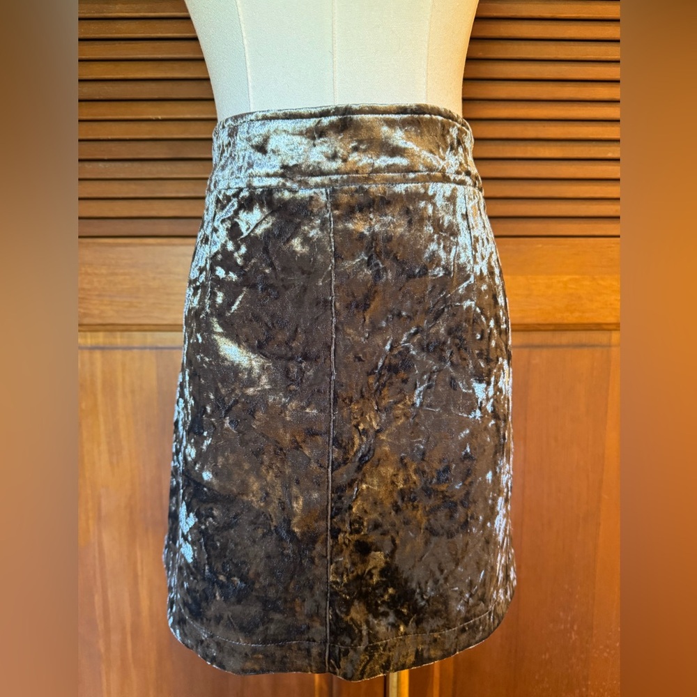 Storia Velvet Mini Skirt